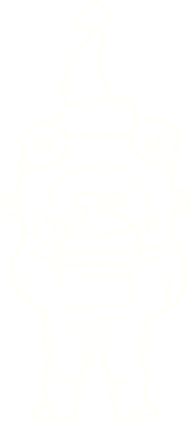 Bir insan tarafından çizilen neşeli uzaylı tebeşiri.