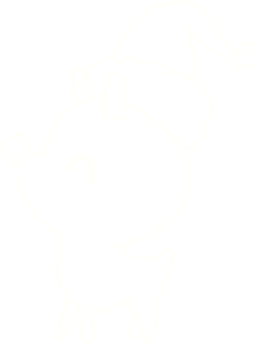 Bir insan tarafından çizilmiş Noel Ren Geyiği Tebeşiri