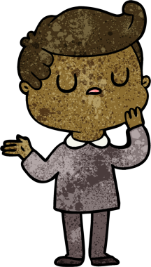 Bir insan tarafından çizilen karikatürist.