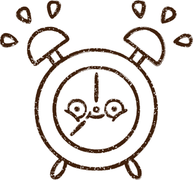 Bir insan tarafından çizilmiş Alarm Saati Kömürü Çizimi