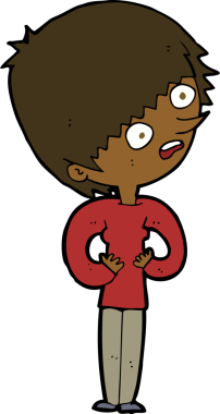 Bir insan tarafından çizilmiş bir karikatür.