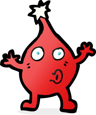 Bir insan tarafından çizilmiş komik bir Noel karakteri.