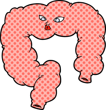 bir insan tarafından çizilmiş karikatür kolonu