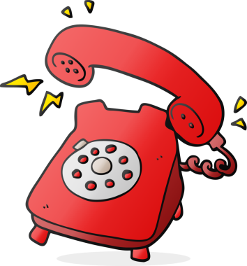 Bir insan tarafından çizilmiş karikatür çizilmiş telefon.