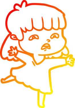 İnsan tarafından çizilmiş endişeli bir karikatür çizimi.