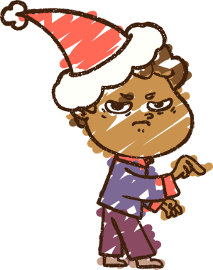 Bir insan tarafından çizilen Noel Adam Tebeşiri