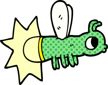 Bir insan tarafından çizilmiş karalama böceği.