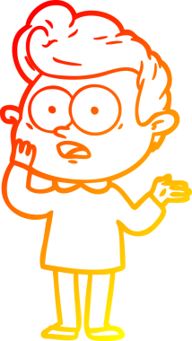 İnsan tarafından çizilmiş bir çizgi film karakteri.