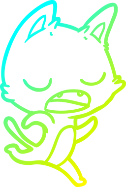 Bir insan tarafından çizilmiş soğuk gradyan çizgi film.