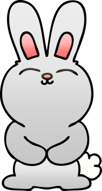 bir insan tarafından çizilmiş gölgeli garip çizgi film tavşanı