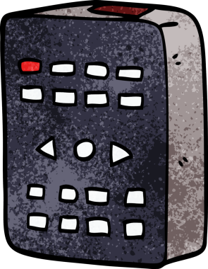 bir insan tarafından çizilmiş karalama uzaktan kumandası