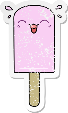 Bir insan tarafından çizilmiş garip bir el çiziminin sıkıntılı çıkartması.