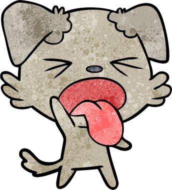 Bir insan tarafından çizilmiş iğrenç bir çizgi film.