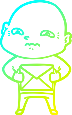 Bir insan tarafından çizilmiş, karikatür çizimi.