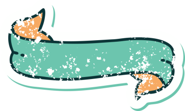 Bir insan tarafından çizilmiş bir pankartın sembolik dövmeli resmi