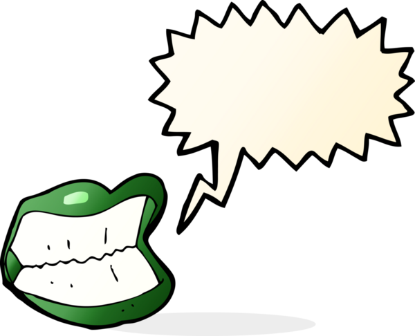 Bir insan tarafından çizilmiş, cadılar bayramı ağzıyla sırıtan çizgi film.