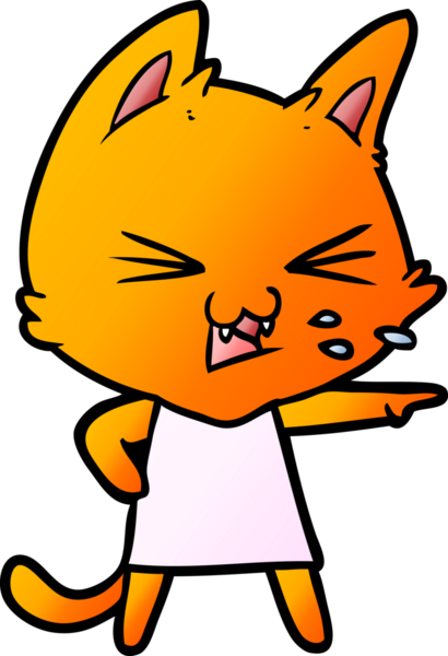 Bir insan tarafından çizilmiş kedi tıslaması.