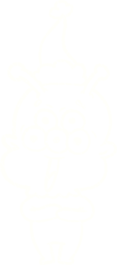 Bir insan tarafından çizilen Noel Uzaylı Tebeşiri