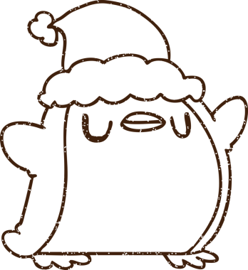 Bir insan tarafından çizilmiş Noel Pengueni Kömürü Çizimi