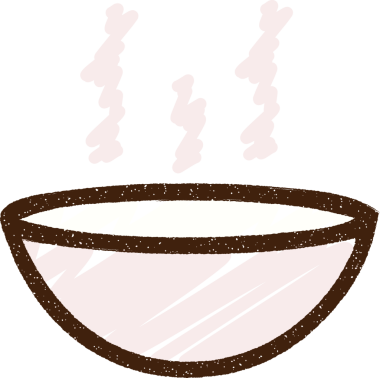 Bir insan tarafından çizilen Sıcak Çorba Tebeşiri