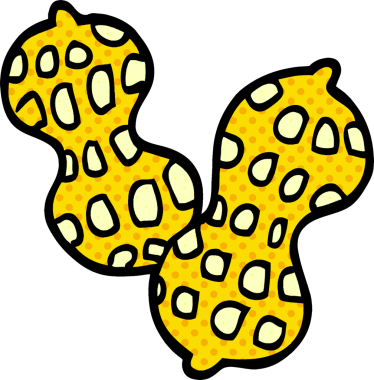 Bir insan tarafından çizilmiş karikatür fıstığı.