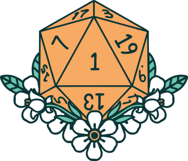 Retro Dövme Tarzı Doğal Zarlar Bir insan tarafından çizilmiş çiçek elementleri ile yuvarlanır