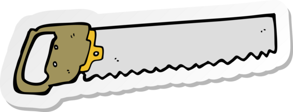 Bir insan tarafından çizilmiş bir karikatür çıkartması.