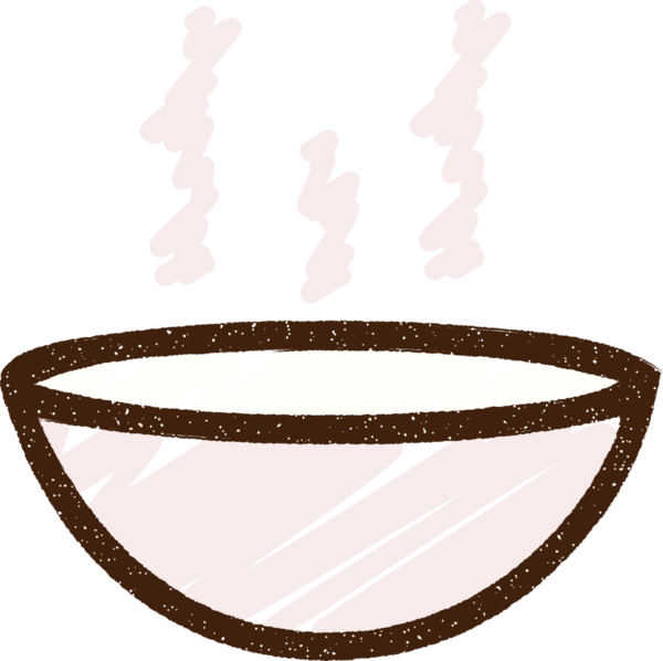 Bir insan tarafından çizilen Sıcak Çorba Tebeşiri