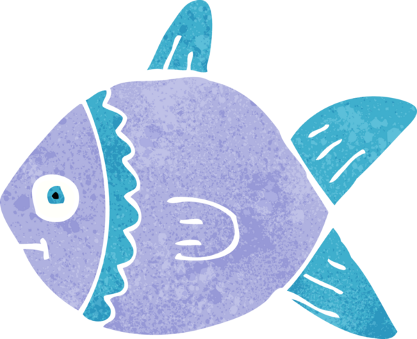 bir insan tarafından çizilmiş karikatür balığı