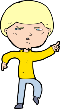 Bir insan tarafından çizilmiş rahatsız bir adam.