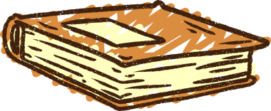 Bir insan tarafından çizilmiş Kitap Tebeşiri