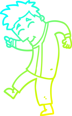 Bir insan tarafından çizilmiş çizgi film karakteri çizimi.