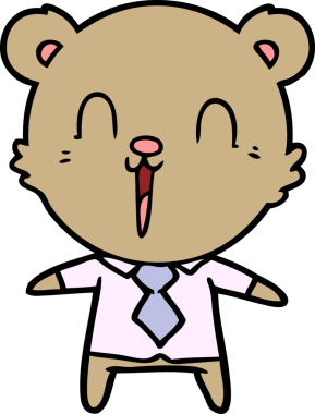 Bir insan tarafından çizilmiş bir çizgi film karakteri.