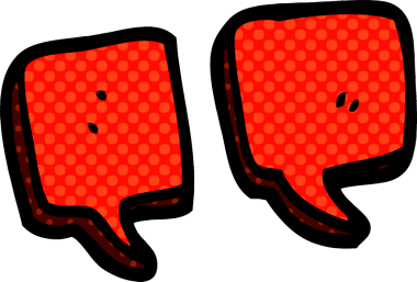 bir insan tarafından çizilmiş karalama tırnak işaretleri