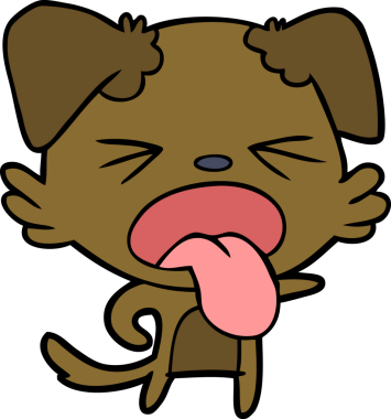 Bir insan tarafından çizilmiş iğrenç bir çizgi film.