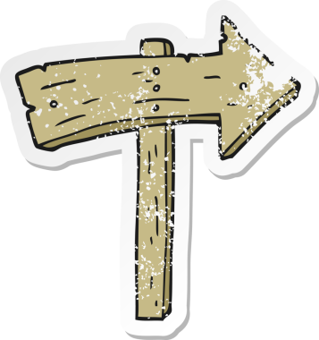 Bir insan tarafından çizilmiş ahşap yönlü çizgi filmin gerilimli yapıştırması.