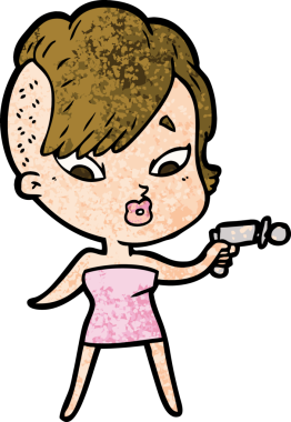 Bir insan tarafından çizilmiş bir karikatür.