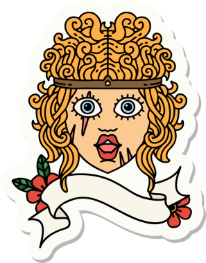 Bir insan tarafından çizilmiş barbar bir insan karakterinin çıkartması.