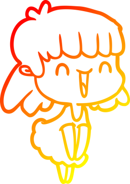 Bir insan tarafından çizilmiş bir karikatür kadın çizimi