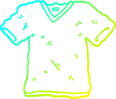 Bir insan tarafından çizilmiş karikatür tişörtü.