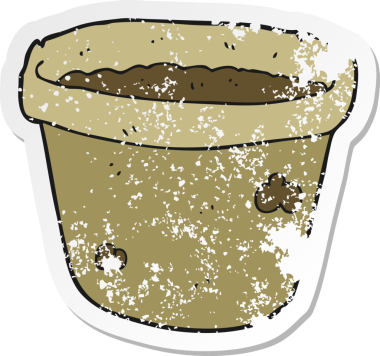 Bir insan tarafından çizilmiş bir toprak karikatürünün geriletilmiş yapıştırması.