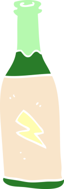 Bir insan tarafından çizilmiş ucuz içki.