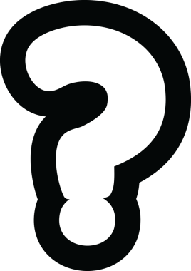 Bir insan tarafından çizilmiş soru işareti simgesi