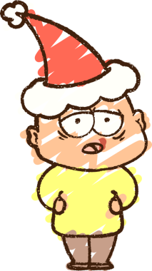 Bir insan tarafından çizilen Noel Adam Tebeşiri