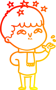 İnsan tarafından çizilmiş bir çizgi film karakteri.