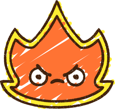 Bir insan tarafından çizilen Alev Tebeşiri