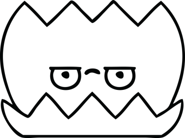 Bir insan tarafından çizilmiş nilüfer çiçeğinin çizgi çizimi.