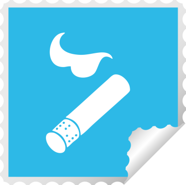 Bir insan tarafından çizilmiş sigara karikatürü.