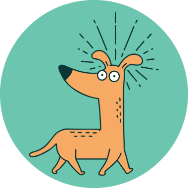 Bir insan tarafından çizilmiş bir dövme ikonu.