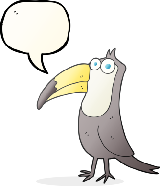 Bir insan tarafından çizilmiş serbest konuşma balonu karikatürü.